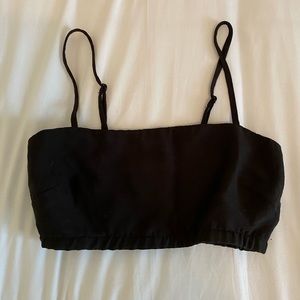 The Odells black cropped top/bra